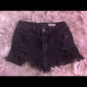 Aeropostale Black Jean Shorts
